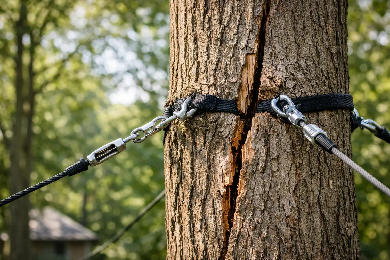 Haubanage arbre fissuré: quand l’envisager?