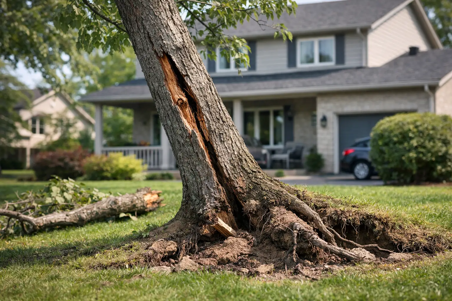 Signes d’un arbre instable résidentiel