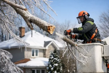 Élagage après verglas pour protéger votre maison