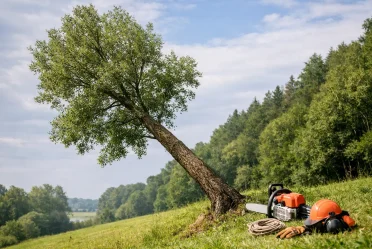 Faut-il couper un arbre penché sans attendre?