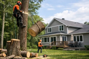 Meilleures pratiques d’abattage près d’une maison